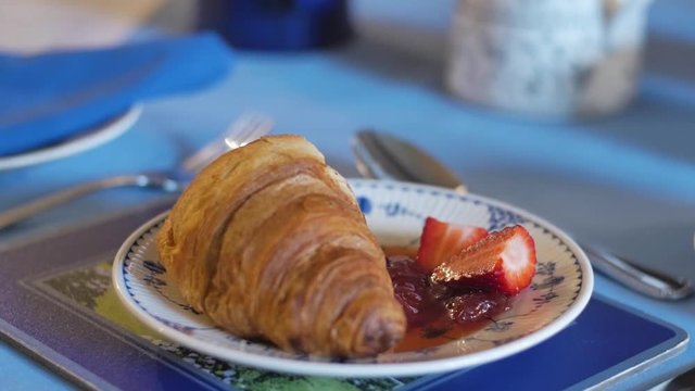 Croissant & Jam Farmhouse Breakfast