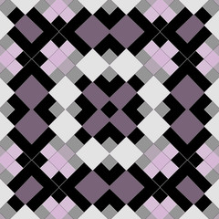 Seamless geometrical squares mosaic pattern