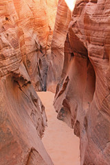 Enter to Zebra - slot canyon in Utah