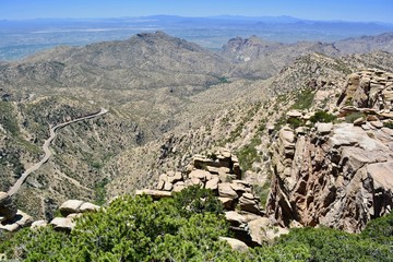 View from Mount Lemmon Arizona Tucson Scenic Desert Sky Island