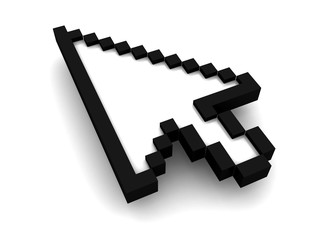 Fototapeta premium Computer cursor on white background