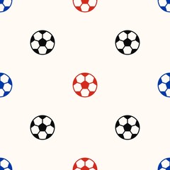 Soccer ball seamless pattern for Russia world cup