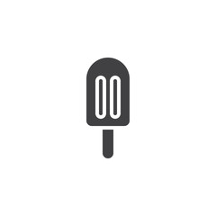 Ice cream vector icon. filled flat sign for mobile concept and web design. Popsicle simple solid icon. Symbol, logo illustration. Pixel perfect vector graphics