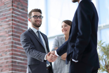 Two Business men shaking hands