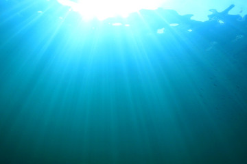 Underwater ocean background 