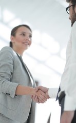 close-up. handshake business partners