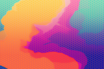 Abstract hexagon color wallpaper backgrounds