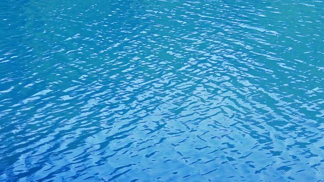 abstract blue water ripple lake river texture summer background.