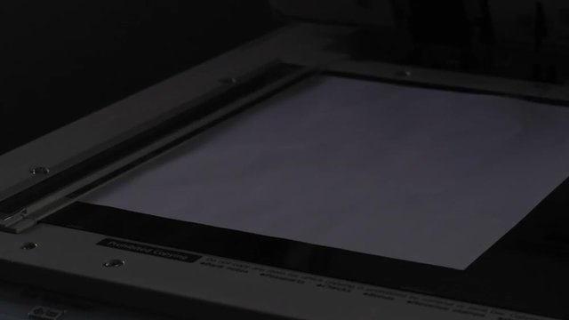 copier scanning document