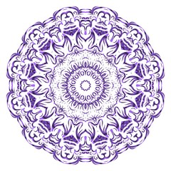 Mandala Style Vector Color Shapes. Abstract design. Fantastic decoration for fashion, holiday card, relax illustration
