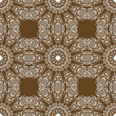 pattern with geometric color ornament, design for print fabric, bandana. vector illustration. red tone