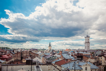 Fototapeta premium Lviv panoramic view