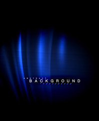 Neon glowing techno lines, hi-tech futuristic abstract background template with square shapes