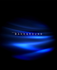 Neon glowing techno lines, hi-tech futuristic abstract background template with square shapes