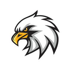 Eagle Mascot Sports Team Vector Logo Sign