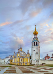 Fototapeta na wymiar Kremlin Square in Vologda,Russia