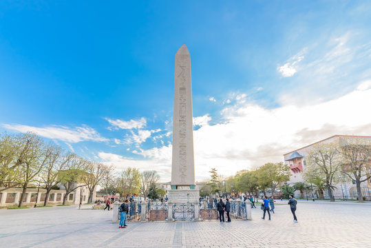 Obelisk of Theodosius or Egyptian Obelisk in Istanbul