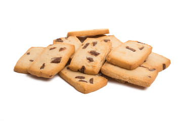 cookies with chocolate isolated