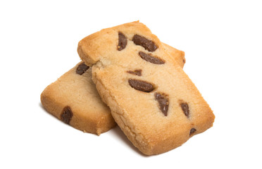 cookies with chocolate isolated