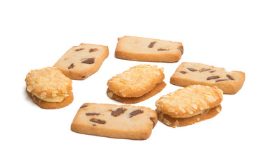 cookies with chocolate isolated
