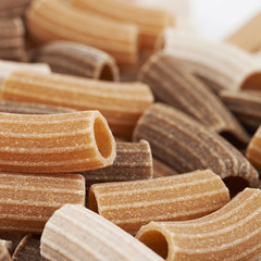 Surface coated with the brown pasta