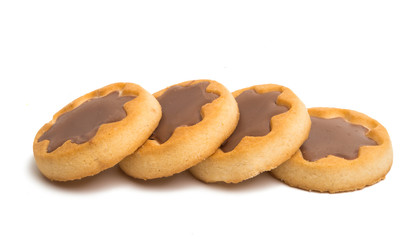 cookies with chocolate isolated