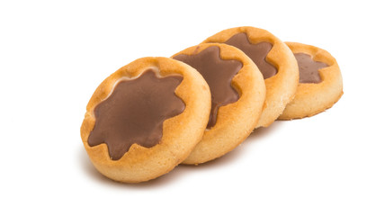 cookies with chocolate isolated