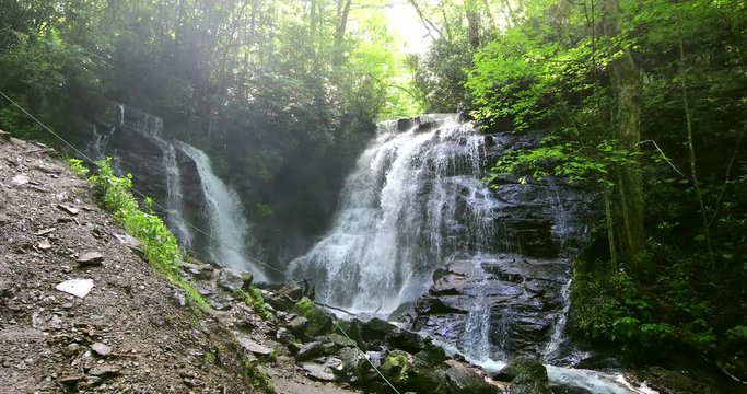 Beautiful waterfall in Great Smoky Mountains National Park