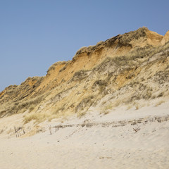 Fototapeta na wymiar Steilküste Rotes Kliff, Kampen, Sylt, Nordfriesische Insel, Nordfriesland, Schleswig-Holstein, Deutschland, Europa