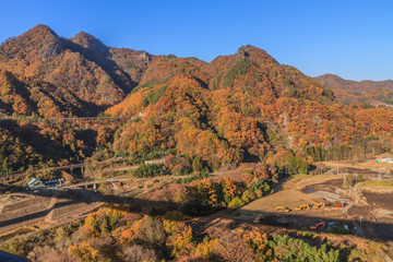2016年秋の八ッ場ダム予定地の風景