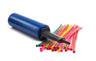 balloon with pump isolated