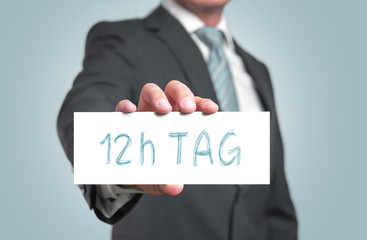 Obraz premium 12h Tag (Arbeitszeit)