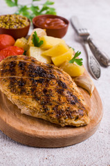 Fried chicken breast