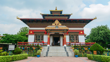 Naklejka premium Bhutanese temple in Gaya, India