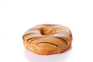 Peanut Butter Donut isolated on white background