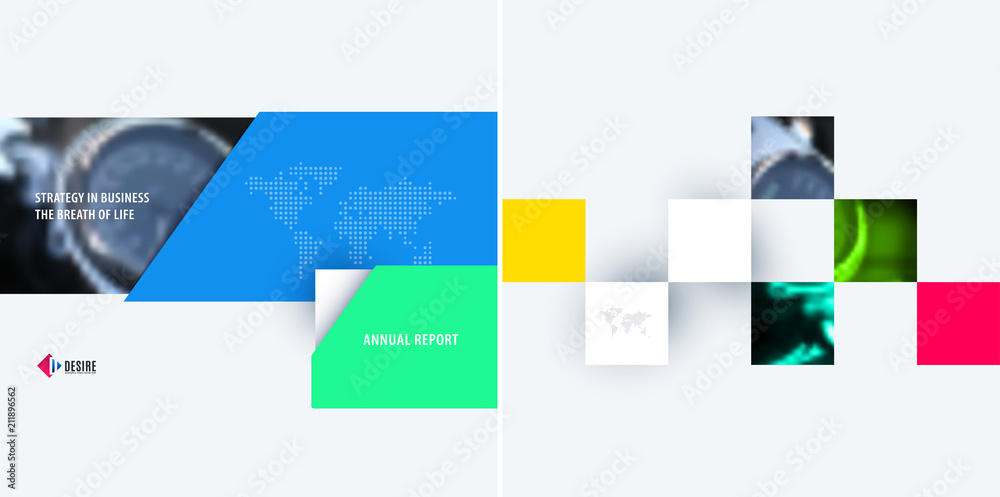 Poster abstract design of colourful vector elements for modern background with rectangular shapes for busin