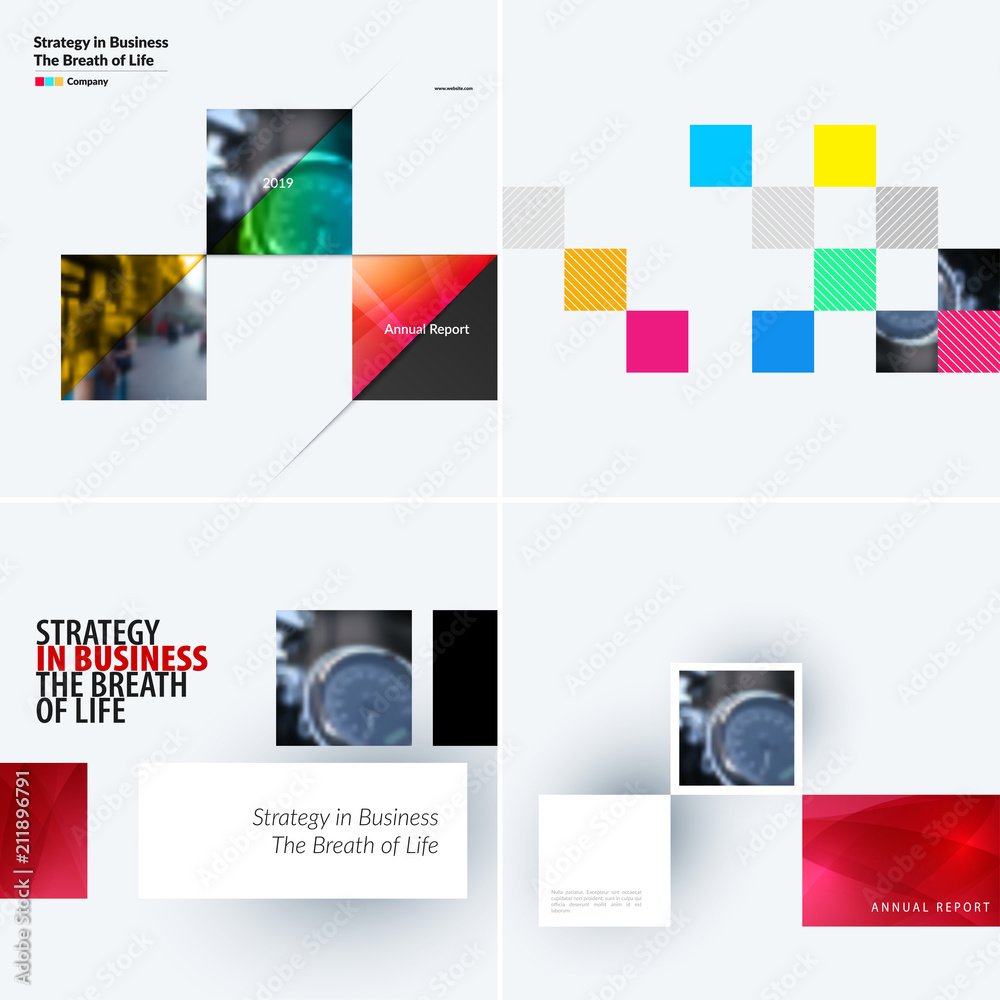 Poster abstract design of colourful vector elements for modern background with rectangular shapes for busin