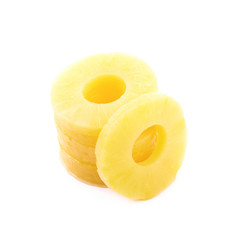 Canned pineapple slice composition