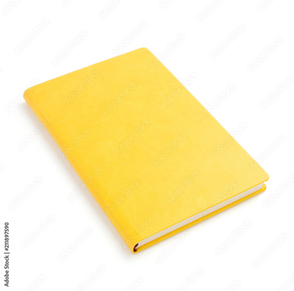 Canvas Prints notebook at white background