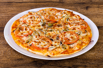 Pizza with meat