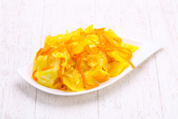 Traditional fermented cabbage