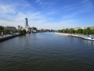 Moscow River in summer