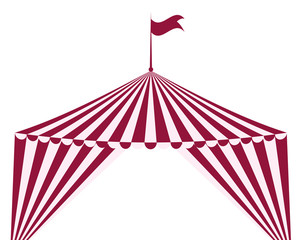 circus tent icon. Circus and carnival design. Vector graphic