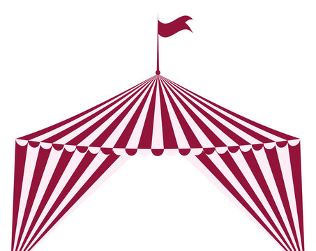 circus tent icon. Circus and carnival design. Vector graphic