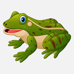 Cartoon cute frog