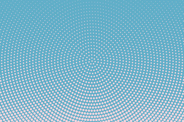 Light Blue halftone background. Digital gradient. Abstract backdrop with circles, point, dots.