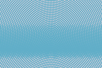 Light Blue halftone background. Digital gradient. Abstract backdrop with circles, point, dots.