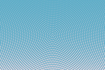 Light Blue halftone background. Digital gradient. Abstract backdrop with circles, point, dots.