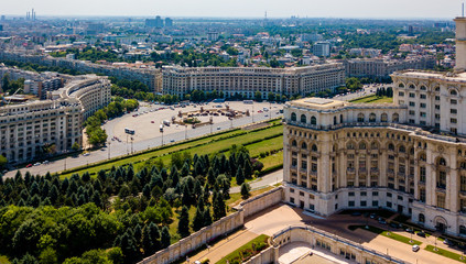 Die Innenstadt  von Bukarest - Präsidentenpalast
