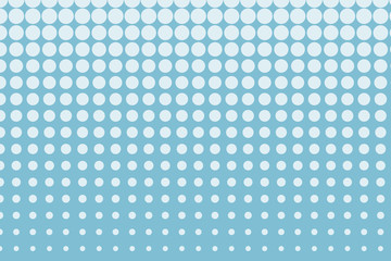 Light Blue halftone background. Digital gradient. Abstract backdrop with circles, point, dots.